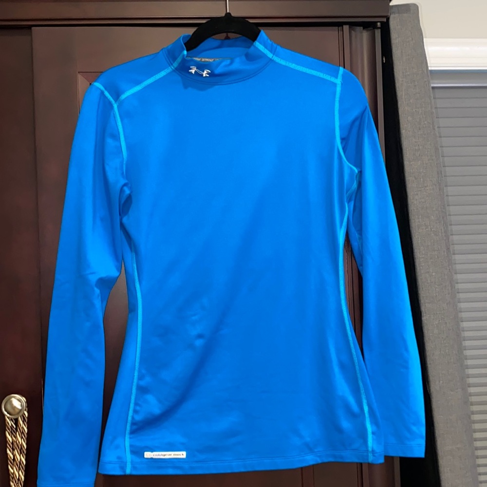 Under armour blue coldgear mock
